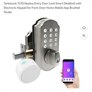 TL115 Smart Keyless Deadbolt - Brushed Nickel